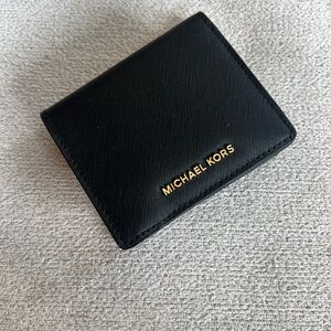 Michael Kors Black Leather Wallet / Black - NWT